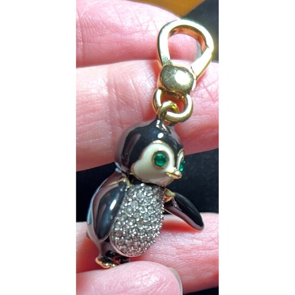Limited Edition 2012 Juicy Couture Pave Crystal Penguin Charm Green Eyes *READ* - Picture 6 of 7